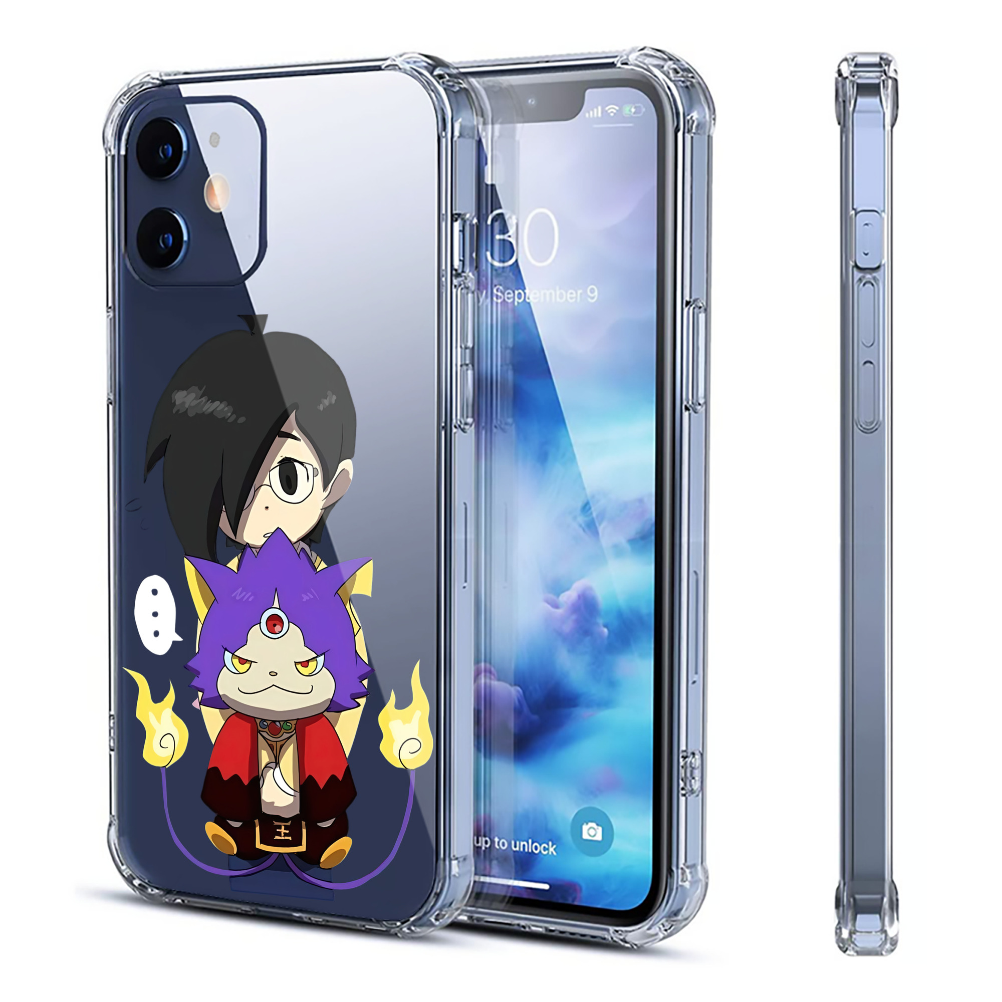 （画像用） 妖怪ウォッチ Yo-kai Watch 【iPhone 12シリーズ対応】透明スマホケース（クリアソフトケース）